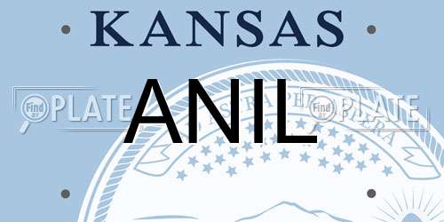 ANIL Kansas License Plate
