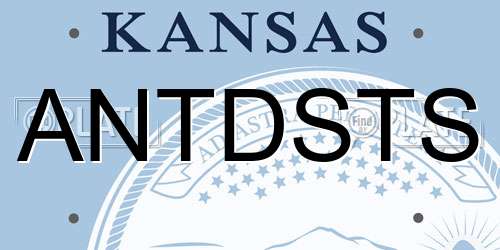 ANTDSTS Kansas License Plate