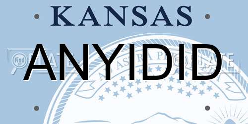 ANYIDID Kansas License Plate