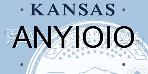 ANYIOIO Kansas License Plate