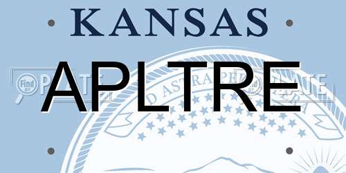 APLTRE Kansas License Plate