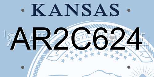 AR2C624 Kansas License Plate