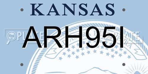 ARH95I Kansas License Plate