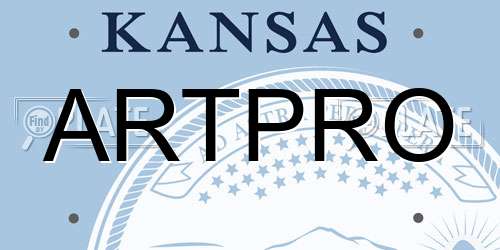 ARTPRO Kansas License Plate