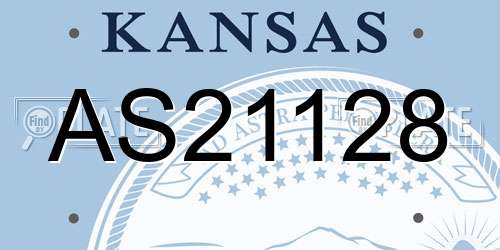 AS21128 Kansas License Plate