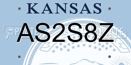 AS2S8Z Kansas License Plate