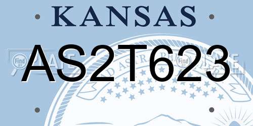 AS2T623 Kansas License Plate