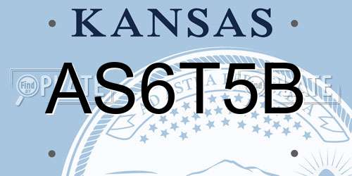 AS6T5B Kansas License Plate