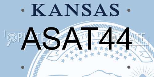 ASAT44 Kansas License Plate