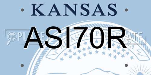 ASI70R Kansas License Plate