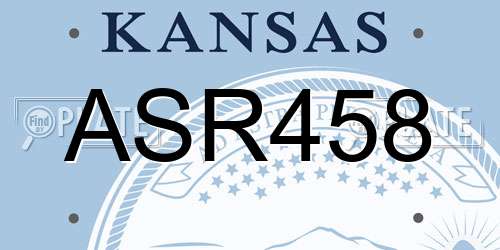 ASR458 Kansas License Plate