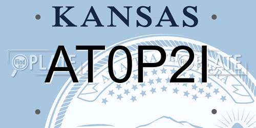 AT0P2I Kansas License Plate