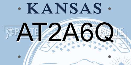 AT2A6Q Kansas License Plate