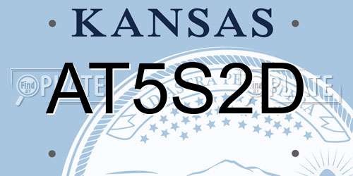 AT5S2D Kansas License Plate