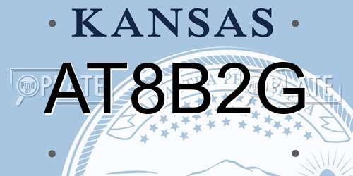 AT8B2G Kansas License Plate