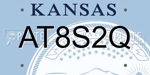 AT8S2Q Kansas License Plate