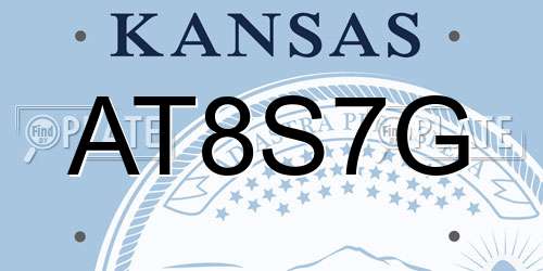 AT8S7G Kansas License Plate