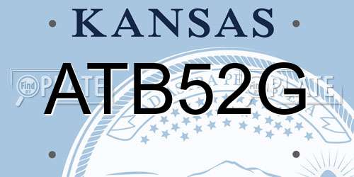 ATB52G Kansas License Plate