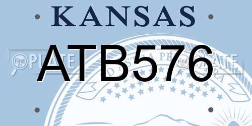 ATB576 Kansas License Plate