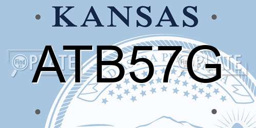 ATB57G Kansas License Plate