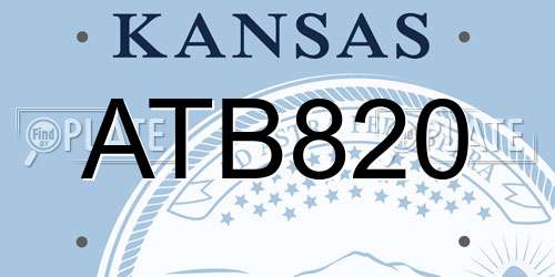 ATB820 Kansas License Plate