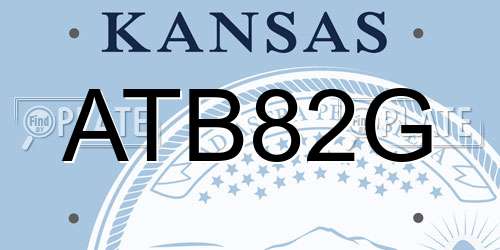 ATB82G Kansas License Plate