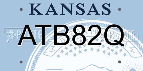ATB82Q Kansas License Plate