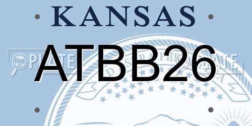 ATBB26 Kansas License Plate