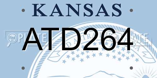 ATD264 Kansas License Plate