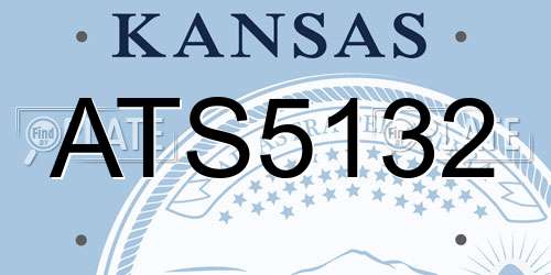 ATS5132 Kansas License Plate