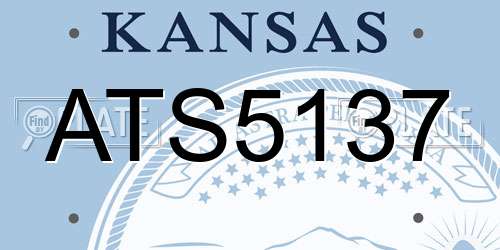 ATS5137 Kansas License Plate