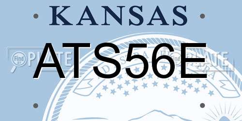 ATS56E Kansas License Plate