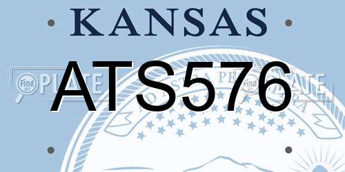 ATS576 Kansas License Plate