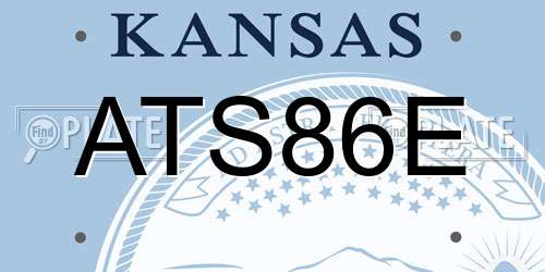 ATS86E Kansas License Plate