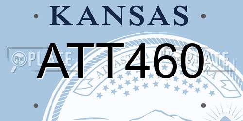 ATT460 Kansas License Plate