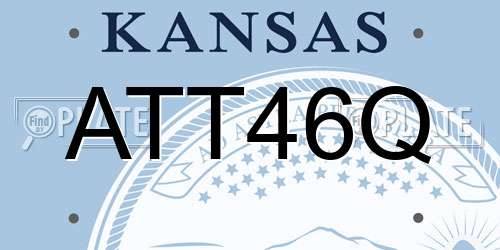 ATT46Q Kansas License Plate