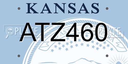 ATZ460 Kansas License Plate