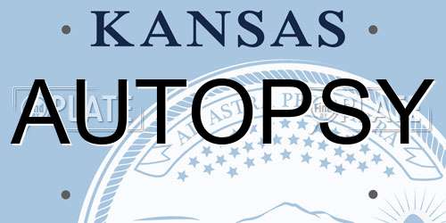AUTOPSY Kansas License Plate