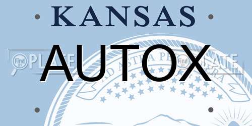 AUTOX Kansas License Plate