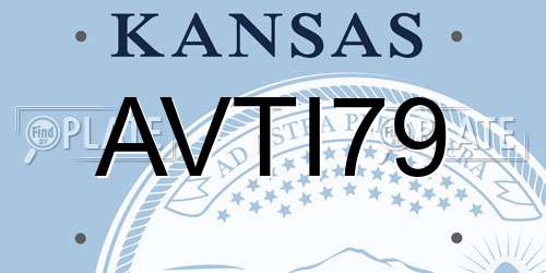 AVTI79 Kansas License Plate