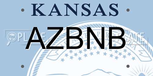 AZBNB Kansas License Plate