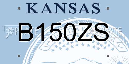 B150ZS Kansas License Plate