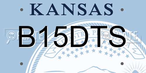 B15DTS Kansas License Plate