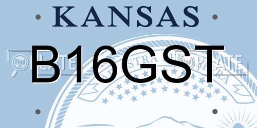 B16GST Kansas License Plate