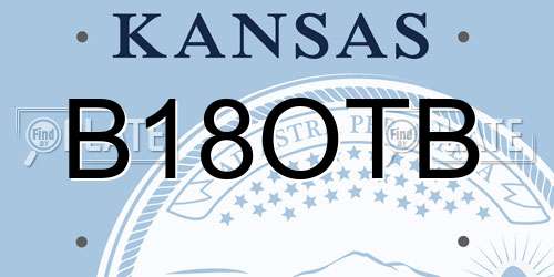 B18OTB Kansas License Plate