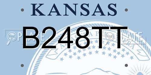 B248TT Kansas License Plate