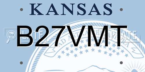 B27VMT Kansas License Plate