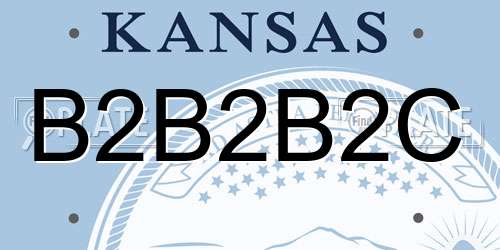 B2B2B2C Kansas License Plate