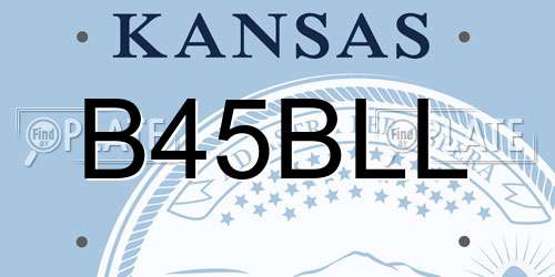 B45BLL Kansas License Plate