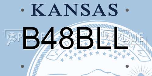 B48BLL Kansas License Plate